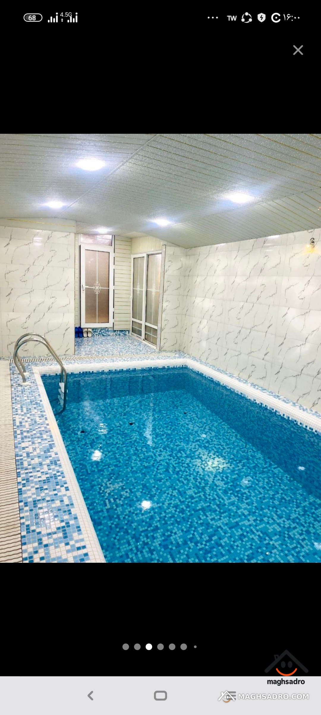 عکس کلبه سویسی استخر دار