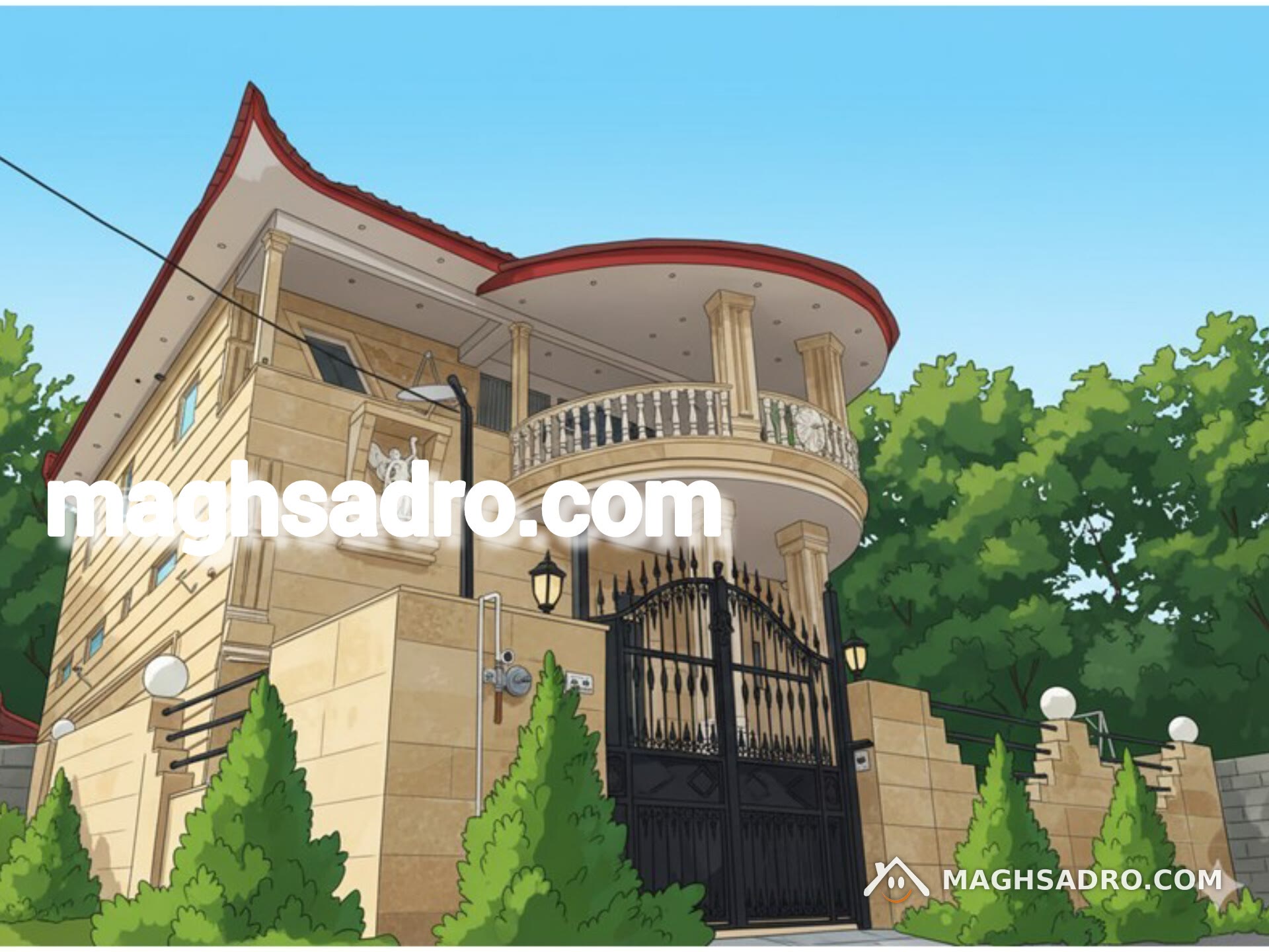 عکس ویلا استخردار در ارتفاعات دو هزار تنکابن